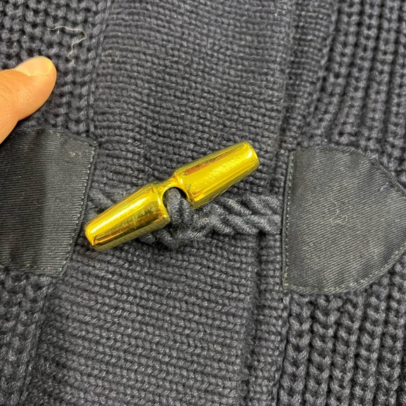 LAUREN Ralph Lauren Womens Navy Blue Toggle Button Knit Long Sleeve Sweater - Picture 8 of 8